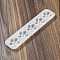 Nail Art Base DIY Silicone Mold, for Nail Art Practice Holder False Nail Manicure Tool, Flower Pattern, 24.3x5.4x1.15cm