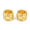 Alloy Beads, Barrel, Rack Plating, Long-Lasting Plated, Golden, 5x4mm, Hole: 3mm
