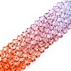 Градиентные цветные стеклянные бусины X1-DGLA-A039-T6mm-A015-4
