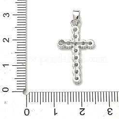 Латунные микропаве прозрачные подвески с фианитом&nbsp;KK-H254-09P