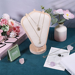 Деревянные подставки для ожерелий в форме бюста&nbsp;NDIS-WH0003-018A