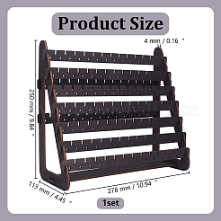 Треугольные деревянные подставки для сережек&nbsp;EDIS-WH0022-43