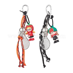 2 шт. подвесные украшения из шнуров и веревок из полиэстера и спандекса&nbsp;HJEW-JM04052