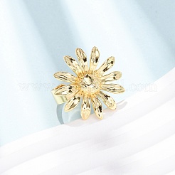 Латунные манжеты с открытыми кольцами&nbsp;LS-RJEW-Z129-02G-01