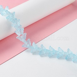 Прозрачный стеклянный бисер нить&nbsp;GLAA-K002-02E