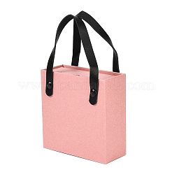 Ящики для украшений из искусственной кожи с квадратной губкой внутри и прямоугольными мешочками для украшений из текстурированной бумаги&nbsp;ABAG-B009-02D