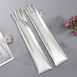 Длинные перчатки из искусственной кожи&nbsp;AJEW-WH20018-115B