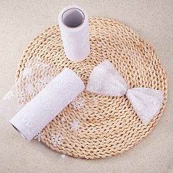 Сетчатые ленты со снежинками в стиле деко OCOR-P010-G01