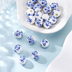 20шт фарфоровые бусины ручной работы&nbsp;PORC-FP0001-03C