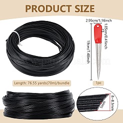 Круглые пластиковые плетеные полоски из ротанга&nbsp;FIND-BC0013-78