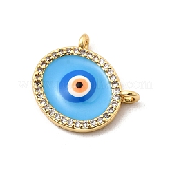 Латунные микропаве прозрачные подвески с фианитом&nbsp;KK-I360-015G