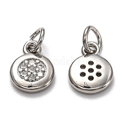 Латунные микро проложить кубического циркония подвески&nbsp;ZIRC-H119-09P