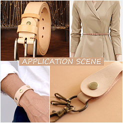 1шт плоский кожаный шнур&nbsp;WL-CL0001-21B