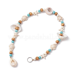 Подвесные украшения из натуральных морских ракушек&nbsp;HJEW-JM02985