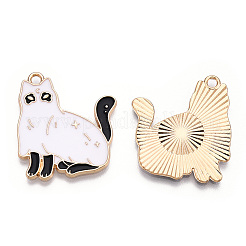 Подвески из эмалевого сплава легкого золота&nbsp;ENAM-N056-192