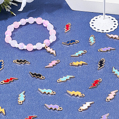 60шт 10 цвета сплава эмалевые подвески&nbsp;ENAM-SC0006-77