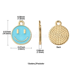 26шт 13 цвета сплава эмаль подвески&nbsp;ENAM-FS0001-88