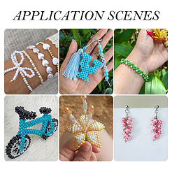 12 нити 12-х цветных гальванизированных непрозрачных стеклянных бусин&nbsp;EGLA-TA0013-34