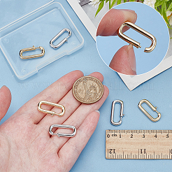 6 шт. 2-х цветные латунные застежки&nbsp;KK-WR0001-79