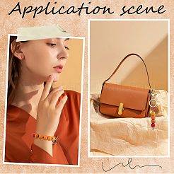 120шт 4 цвета окрашенные бусины из натурального дерева&nbsp;WOOD-SP0001-11A