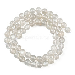 Натуральный белый лунный камень бисер пряди&nbsp;G-Z137-A01-6mm