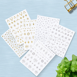 12шт 6 стиля наклейки для дизайна ногтей&nbsp;FIND-SP0004-60