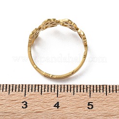 Ионное покрытие (ip) 201 нержавеющая сталь полое регулируемое кольцо с отпечатками собачьих лап для женщин&nbsp;RJEW-K238-10G