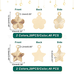 80шт 4 стильные латунные подвески&nbsp;KK-FH0002-96