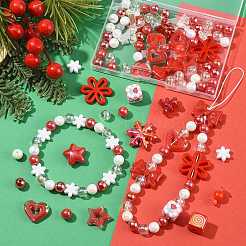 Наборы фурнитуры для самодельных бусин из искусственного жемчуга и акриловых бусин из АБС-пластика&nbsp;DIY-FS0010-28