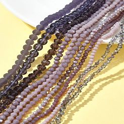 Стеклянные бусины с гальваническим покрытием &nbsp;EGLA-FS0001-42F