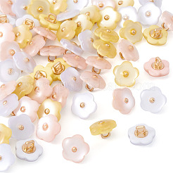 60 шт. 3 цвета пуговицы из смолы с 1 отверстиями&nbsp;RESI-TA0004-42