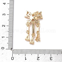 Латунные микропаве прозрачные подвески с фианитом&nbsp;KK-C168-16G