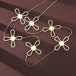 Ожерелья из цепочек с поперечными связями из нержавеющей стали 304&nbsp;NJEW-R026-04G