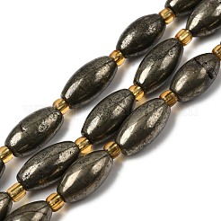 Природного пирита бисер нитей&nbsp;G-Z131-A01-02