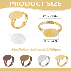 Набор для самостоятельного изготовления регулируемых латунных колец&nbsp;DIY-LP0001-44