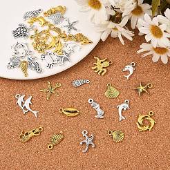 2 сумка 2-х цветных подвесок из сплава в тибетском стиле&nbsp;FIND-YW0007-75