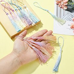 30 шт. градиентное украшение с кисточкой из полиэстера&nbsp;HJEW-CJ0001-10