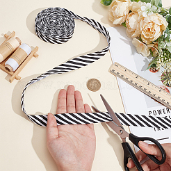 Лента из полиэфирной саржи в полоску&nbsp;FIND-WH0424-03A