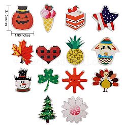 Натуральное украшение для двери из мдф для украшения входной двери&nbsp;HJEW-SZ0001-04