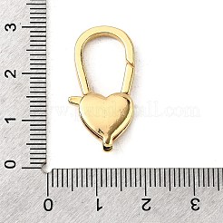 Застежки-клешни из прозрачной латуни с кубическим цирконием&nbsp;KK-Z078-46C-G