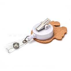 Рождественский олень / олень / олень из фетра и пластиковый бейдж из абс&nbsp;AJEW-I053-03