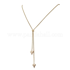 Регулируемый кулон в виде сердца из сплава&nbsp;NJEW-JN05902-01