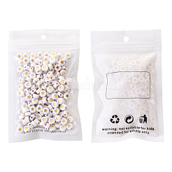 Белые непрозрачные акриловые бусины&nbsp;PACR-YW0001-04A