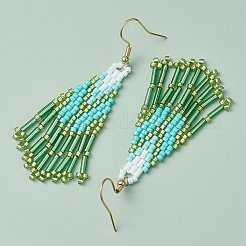 3 пара сережек-подвесок в стиле бохо из нержавеющей стали 304&nbsp;EJEW-MZ00264-03