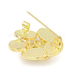 Брошь из сплава в форме цветка камелии&nbsp;LS-JEWB-U006-15LG