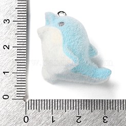 Флокированные подвески из непрозрачной смолы&nbsp;LS-RESI-D017-02A-P