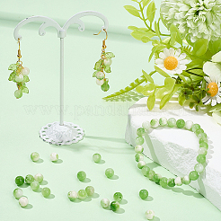 1 нить бусин из натурального окрашенного персидского нефрита&nbsp;G-SC0003-66