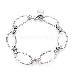 Латунь цепи браслеты&nbsp;BJEW-N032-01P