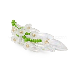 Подвески в виде веток лилии из стеклянных бус&nbsp;PALLOY-MZ00900-04