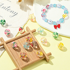 14шт 7 стиля ручной работы бусины лэмпворк&nbsp;LAMP-CJ0001-75